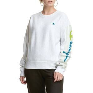 Champion Reverse Weave Crewneck Sweatshirt Gray Size Small